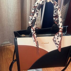 Black and Brown Women's Handbag